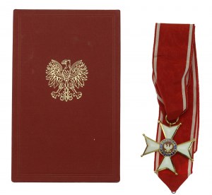 PRL, Croix de Commandeur de l'Ordre de Polonia Restituta (troisième classe) avec boîte (801)