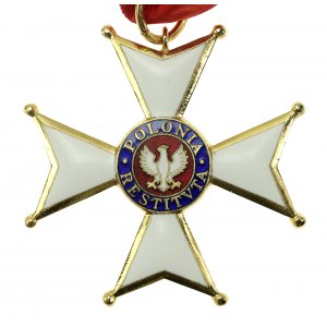 PRL, Croix de Commandeur de l'Ordre de Polonia Restituta (troisième classe) avec boîte (801)