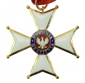 PRL, Croix de Commandeur de l'Ordre de Polonia Restituta (troisième classe) avec boîte (801)