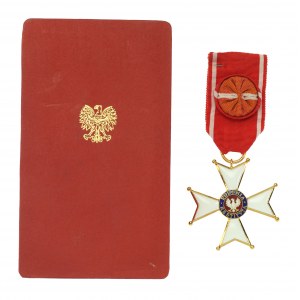 PRL, Krzyż Oficerski Orderu Odrodzenia Polski (klasa IV) z pudełkiem (802)