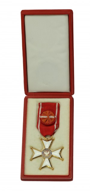 PRL, Offizierskreuz des Ordens der Polonia Restituta (Klasse IV) mit Box (802)