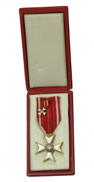 PRL, Krzyż Kawalerski Orderu Odrodzenia Polski (klasy V) z miniaturą i pudełkiem (803)