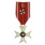 PRL, Croce di Cavaliere dell'Ordine della Polonia Restituta (Classe V) con miniatura e scatola (803)