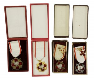 PRL, set di decorazioni della Croce Rossa polacca (804)