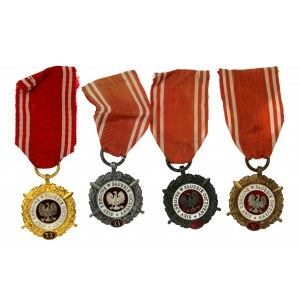 PRL, set di decorazioni Forze armate al servizio della patria [4 pezzi] (815)