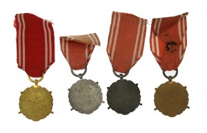 People's Republic of Poland, set of Armed Forces in the Service of the Fatherland medals [4 pcs.] (815)