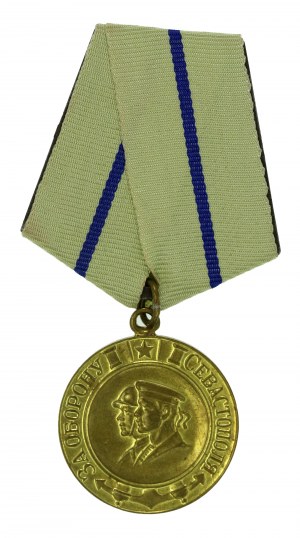 ZSRR, Medal Za obronę Sewastopola z dyplomem 1946 (528)