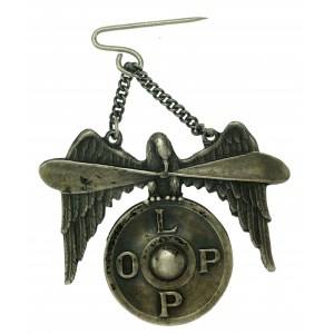II RP, badge of the Anti-aircraft and Anti-Gas Defense League, LOPP (876)