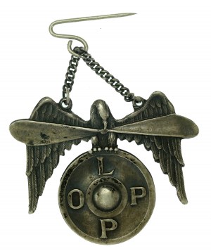 II RP, badge of the Anti-aircraft and Anti-Gas Defense League, LOPP (876)