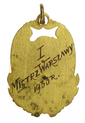 II RP, Sports token Champion of Warsaw 1933 (715)