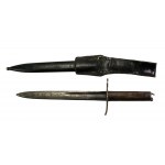 Italian bayonet, replacement, with scabbard and frog (123)