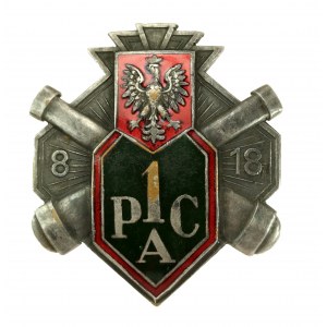 II RP, odznak 1. těžkého dělostřeleckého pluku (325)