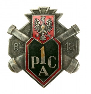 II RP, distintivo del 1° reggimento di artiglieria pesante (325)