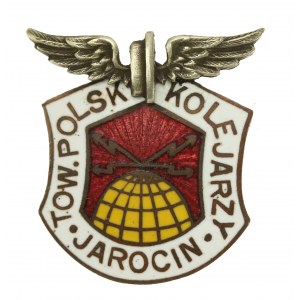 II RP, Badge of the Society of Polish Railway Workers Jarocin (687)