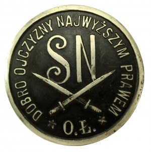 II RP, Distintivo del Partito Nazionale, distretto di Lodz (689)