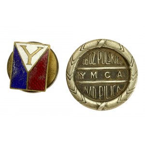 II RP, YMCA dva odznaky (692)