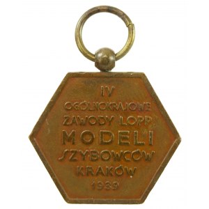 Medaglia LOPP - IV Concorso nazionale di modellismo aliante LOPP, Cracovia 1939 (597)