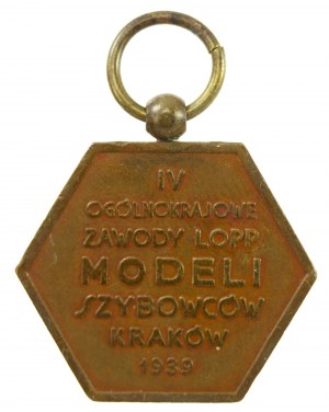 Medaglia LOPP - IV Concorso nazionale di modellismo aliante LOPP, Cracovia 1939 (597)