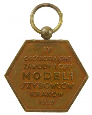 Medal LOPP - IV Ogólnokrajowe Zawody LOPP Modeli Szybowców, Kraków 1939 (597)