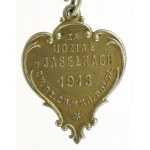 Pendentif de l'Union des artisans chrétiens du Royaume de Pologne, pour la participation à la crèche 4 jetons Varsovie 1910 - 1913 (600)