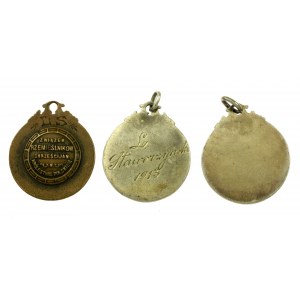 Medale Związek Rzemieślników Chrześcijańskich w Królestwie Polskim, Warszawa 1913, Nagroda za Wyścig Pieszy. 3 sztuki(648)