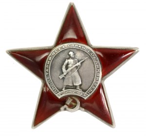 ZSRR, zestaw po żołnierzu Order Czerwonej Gwiazdy oraz Order Czerwonego Sztandaru (682)