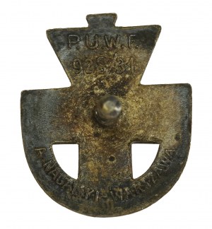 II RP, miniatúra strieborného odznaku POS (698)