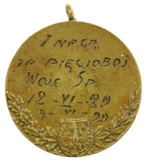 II RP, medal zawody sportowe w wojsku 1929 (257)