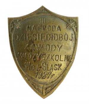 II RP, Abzeichen der Interschulischen Spiele der Woiwodschaft Schlesien 1927 (258)
