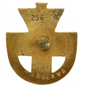 Seconda Repubblica, distintivo d'oro POS. Tesoriere e Fiszbein (439)