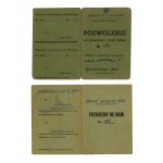 République populaire de Pologne, ensemble de documents d'un officier du WP. Total de 5 pièces. (745)