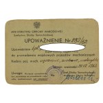 Polská lidová republika, soubor dokumentů úředníka WP. Celkem 5 ks. (745)