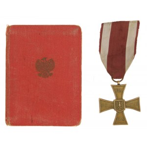 PRL, Krzyż Walecznych 1944 z legitymacją 1952 r. (746)