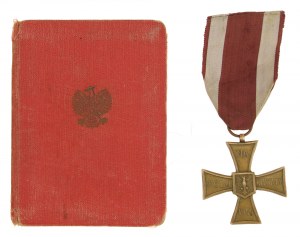 PRL, Croix de la Valeur 1944 avec carte 1952 (746)