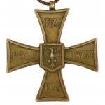 PRL, Kríž za chrabrosť 1944 s preukazom 1952 (746)