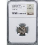 Denar, (163-164), Rzym; Aw: Głowa cesarza w prawo, L VE...