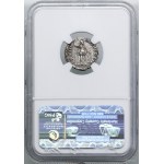 Denar, (163-164), Rzym; Aw: Głowa cesarza w prawo, L VE...