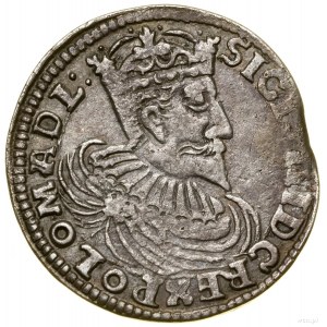 Szóstak, 1596, Bydgoszcz; Aw: Popiersie w płaszczu z kr...