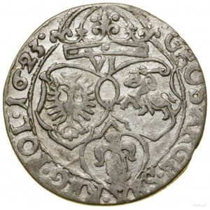 Szóstak, 1623, Kraków; SIGIS III w legendzie awersu, da...