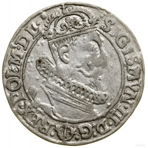 Szóstak, 1623, Kraków; SIGISMVN w legendzie awersu, dat...