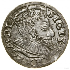 Trojak, 1593, Poznań; szeroka głowa króla; Iger P.93.1....