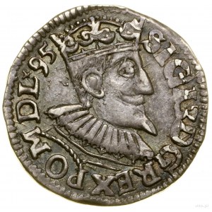Trojak, 1595, Wschowa; data na końcu legendy awersu, ko...