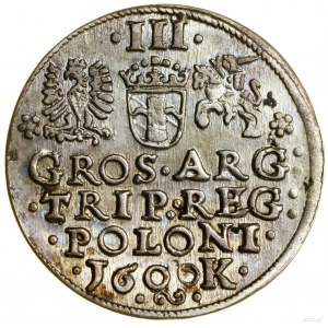 Trojak, 1600, Kraków; popiersie władcy w lewo, w dacie ...
