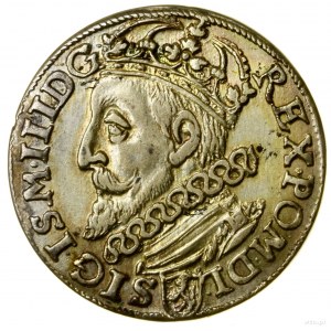 Trojak, 1601, Kraków; popiersie króla w lewo; Iger K.01...