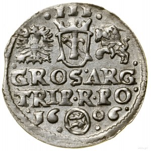 Trojak, 1606, Kraków; u dołu pełna data rozdzielona her...