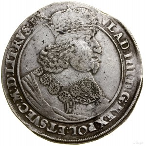 Thaler, 1647, Danzig; Av: Büste des Königs mit Spitzenkranz...