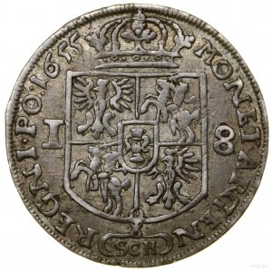 Ort, 1655, Kraków; litery I - T, ex. KAŁKOWSKI