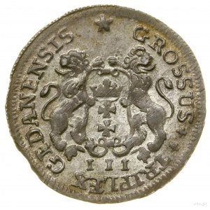Trojak, 1755, Gdańsk; ex. KAŁKOWSKI