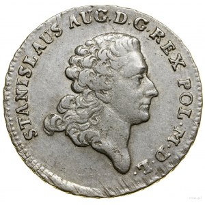 Dwuzłotówka (8 groszy), 1774 EB, Warszawa; z literami E...