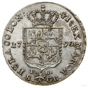 Dwuzłotówka (8 groszy), 1790 EB, Warszawa; ex. KAŁKOWSKI
